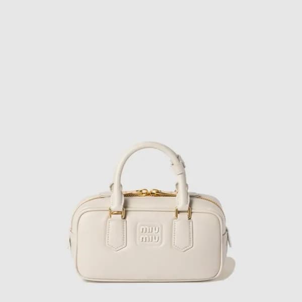 미우미우 여성 아르카디 가죽 백 - Miumiu Womens Arcadi Leather B… - 1