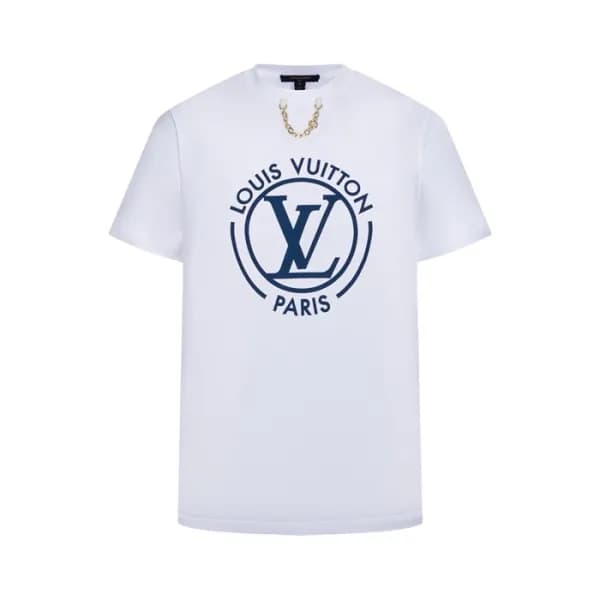 루이비통 남성 라운드 반팔 티셔츠 - Louis vuitton Mens Round Tshi… - 1