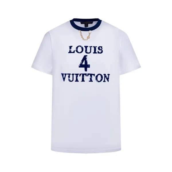 루이비통 남성 라운드 반팔 티셔츠 - Louis vuitton Mens Round Tshi… - 1