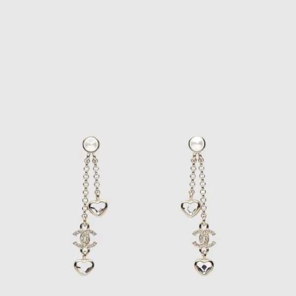 샤넬 여성 CC 체인 드랍 이어링 - Chanel Womens CC Chain Drop E… - 1