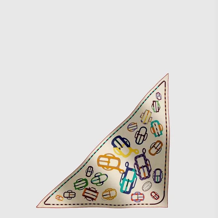 에르메스 여성 모더 루프 자이언트 트라이앵글 스카프 - Hermes Womens Modern Loop Fastener Giant Triangle Scarf - acc8813x - 1