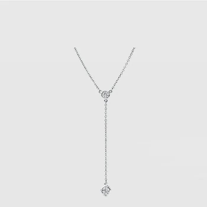 티파니 여성 다이아몬드 바이 더 야드™ 네크리스 - Tiffany Womens Diamond By The Yard™ Necklace - acc9215x - 1