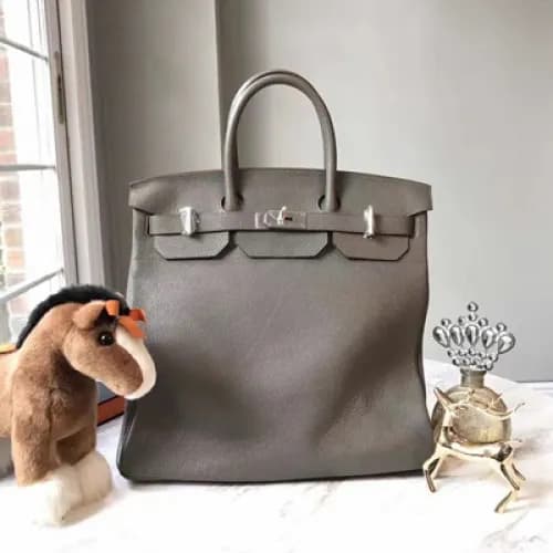 [커스텀급]에르메스 그래이 가죽 남성용 토트백 he0005b - Hermes Grey Me… - 1