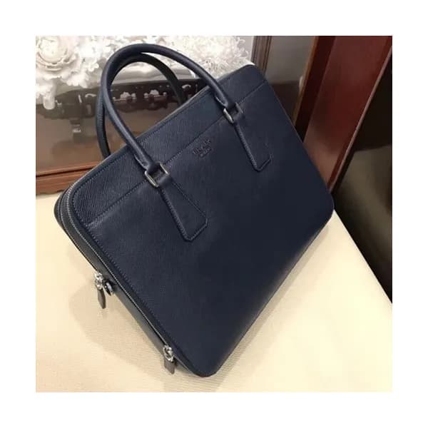 Prada Saffiano Mens Business Bag,36CM - 프라다 사피아노 …