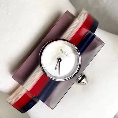 GUCCI LADIES SWISS QUARTZ MOVEMENT - 구찌 레이디스 배색 스위… - 1