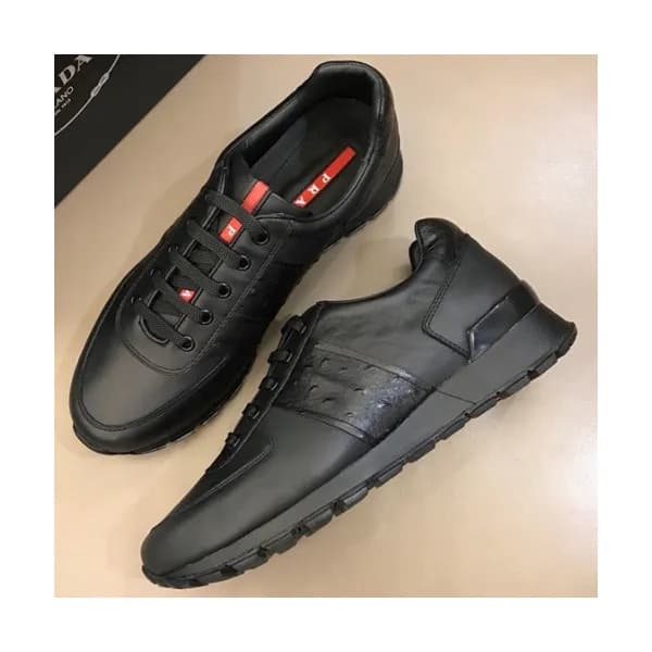 Prada 2018 Mens Leather Sneakers/Running shoes - 프… - 1