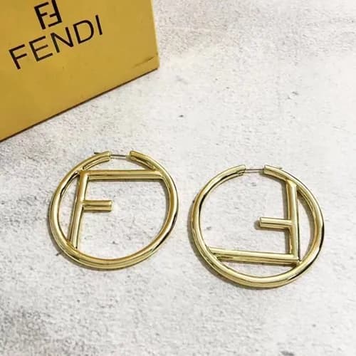 FENDI Yellow Gold Earring - 펜디 여성용 18k도금 옐로우 골드… - 1