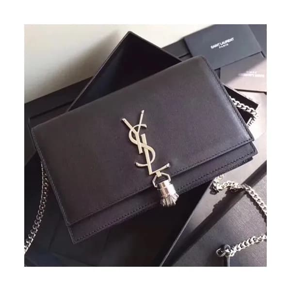 Saint Laurent Women Kate Monogram Chain Shoulder B… - 1