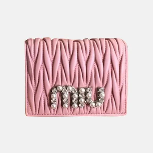 MiuMiu 2018 Ladies Matelassé Nappa Leather Wallet … - 1