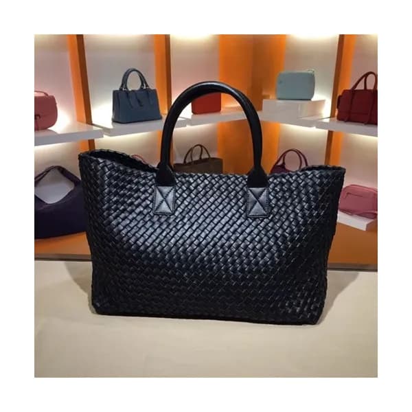 Bottega Veneta Leather Black Women Tote Bag,40cm -… - 1