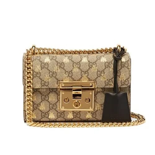 Gucci Padlock Small Supreme Chain Shoulder Bag,20C… - 1