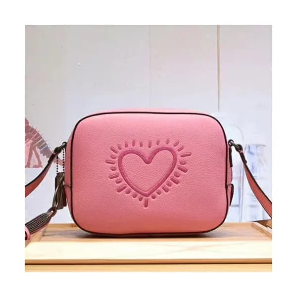 Coach Keith Haring Camera Leather Shoulder Bag,21c… - 1