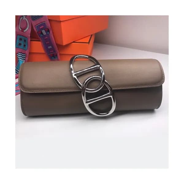 Hermes Egee Swift Leather Clutch Bag - 에르메스 에게 스위… - 1