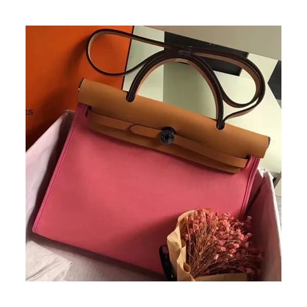 Hermes Herbag Canvas Tote Shoulder Bag ,31cm - 에르메… - 1