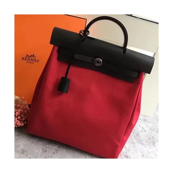 Hermes Herbag-A DOS Canvas Back Pack ,35cm - 에르메스 … - 1