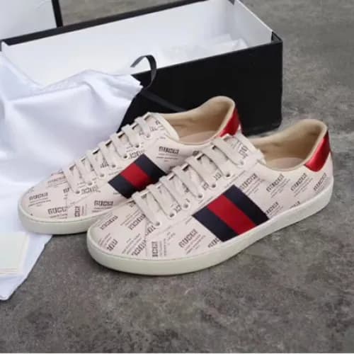 Gucci 2018 Mens Stamp Sneakers - 구찌 스탬프 스니커즈 베이지 G… - 1