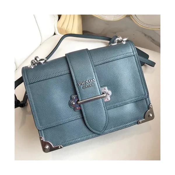 Prada Cahier Leather Shoulder Bag,24cm - 프라다 카이에 레… - 1