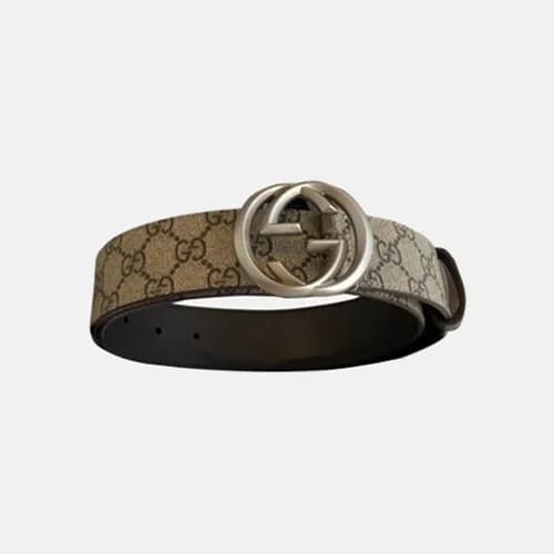 [매장판]Gucci 2019 Mens GG Buckle Leather Belt - 구찌 신… - 1