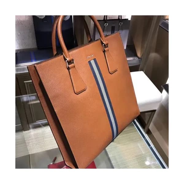 Prada Saffiano Mens Business Bag ,34CM - 프라다 사피아노 … - 1