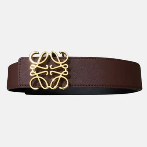 Loewe 2019 Mens Reversible Saffoano Leather Bellt … - 1