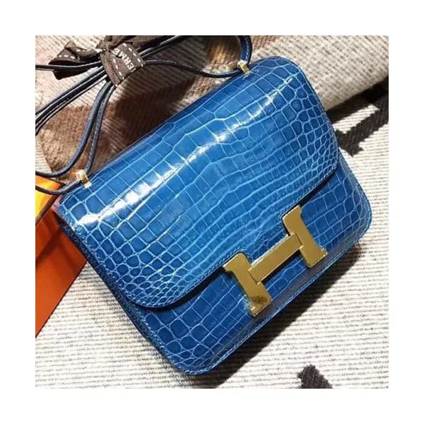 Hermes Constance Crocodile Leather Shoulder Bag,19… - 1