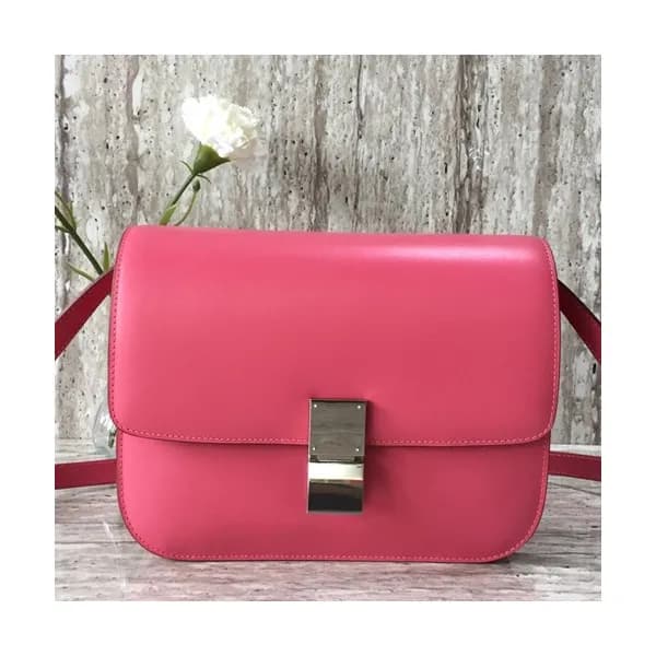 Celine Leather Classic Box Shoulder Bag,24CM - 셀린느… - 1