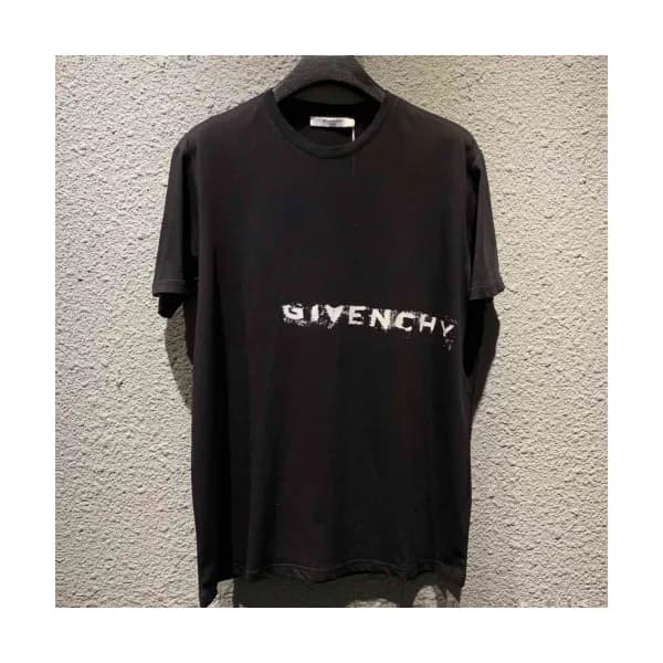 [클래식]Givenchy 2019 Mens Logo Cotton Short Sleeved … - 1