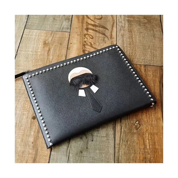 Fendi 2019 Leather Clutch Bag ,30CM - 펜디 2019 레더 남… - 1