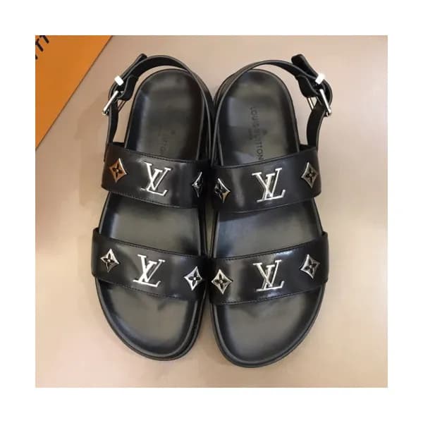 Louis Vuitton 2019 Mens Initial Metal Logo Leather… - 1