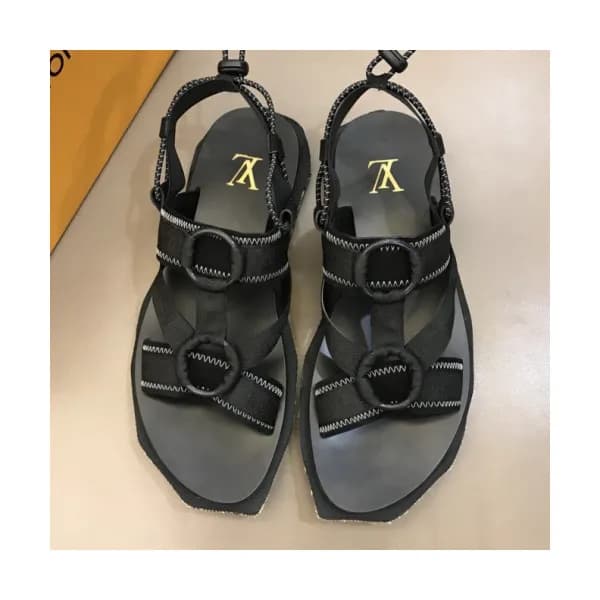 Louis Vuitton 2019 Mens Logo Velcro Sandal - 루이비통 … - 1