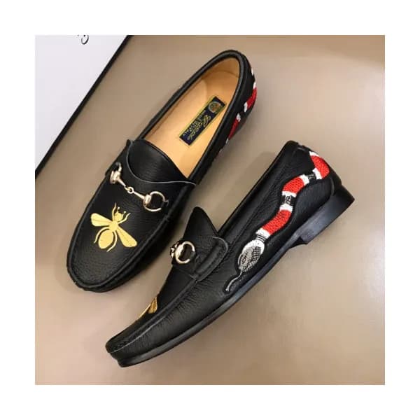[미러급]Gucci 2019 Mens Business Horsbit Honeybee Lea… - 1