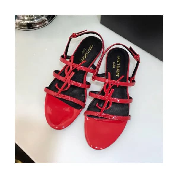 Saint Laurent 2019 Womens Metal Logo Strap Sandal … - 1