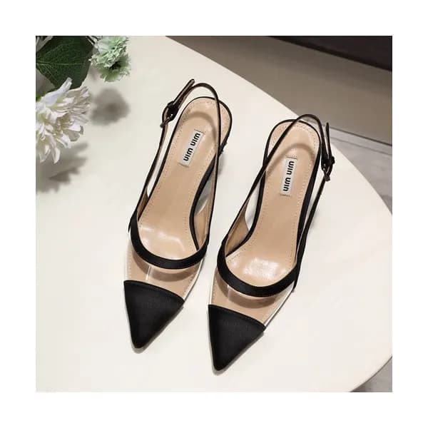Miumiu 2019 Ladies PVC High Heel Slingback - 미우미우 … - 1