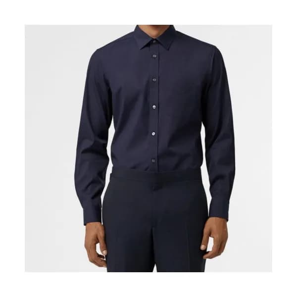Burberry 2019 Mens Vintage Logo Slim Fit Cotton sh… - 1