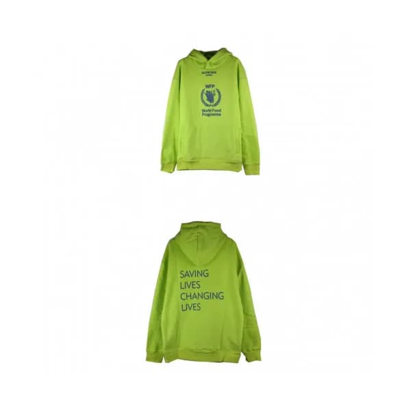 Balenciaga 2019 Mm/Wm Logo Oversize Cotton Hood Te… - 1