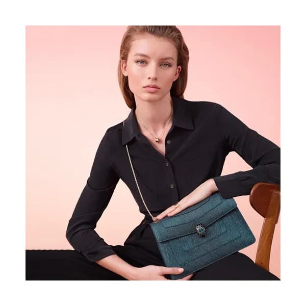 Bvlgari 2019 Serpenti Forever Shoulder Bag,28CM - … - 1