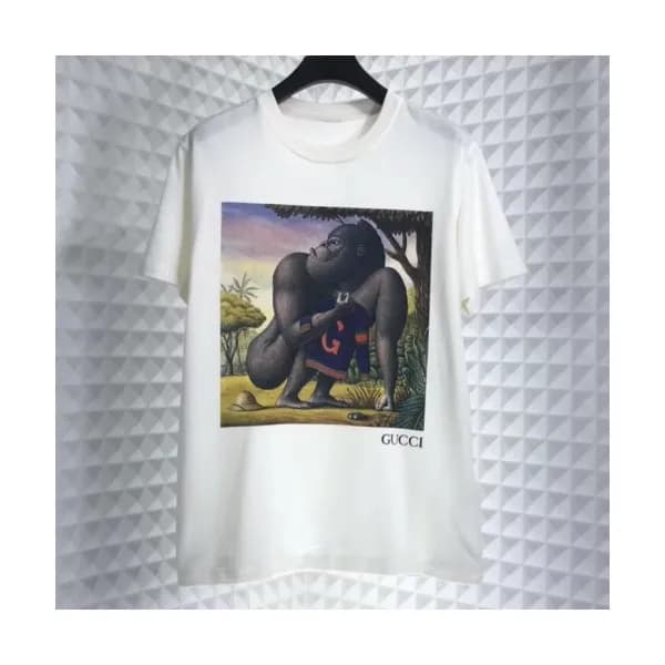 [매장판]Gucci 2019 Mm/Wm Logo Cotton Short Sleeved Ts… - 1