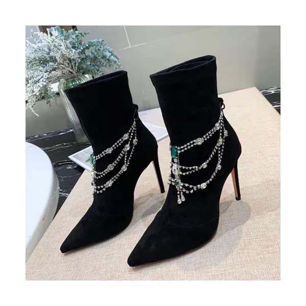 Jimmy Choo 2019 Ladies Suede High Heel Boots - 지미츄… - 1