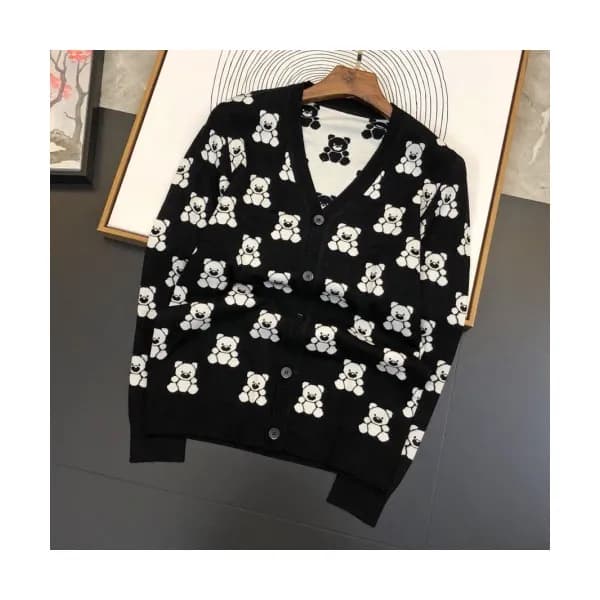 Moschino 2019 Mens Crew-neck Wool Cardigan - 모스키노 … - 1