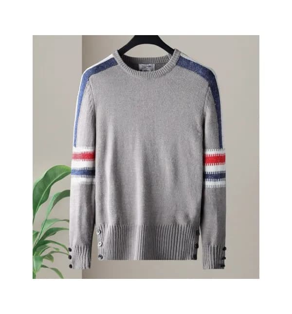 [톰브라운]Thom Browne 2020 Mens Strap Crew-neck Wool S… - 1