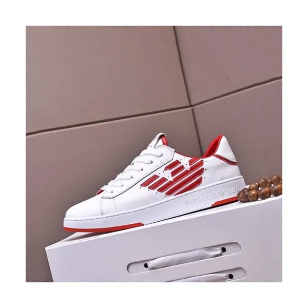 Armani 2020 Mens Leather Sneakers - 알마니 2020 남성용 … - 1