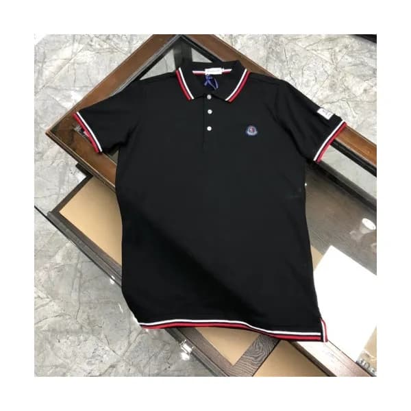 [매장판]Moncler 2020 Mens Logo Cotton Short Sleeved P… - 1