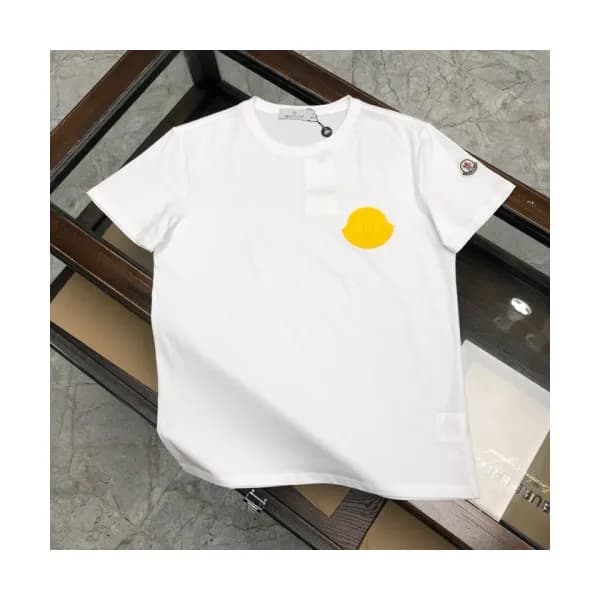 [매장판]Moncler 2020 Mens Logo Silket Crew-neck Short… - 1