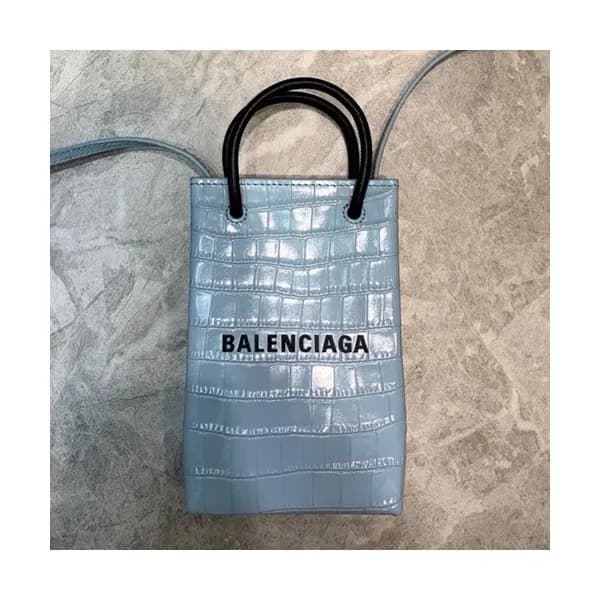 Balenciaga 2020 Leather Super Mini Tote Shoulder B… - 1