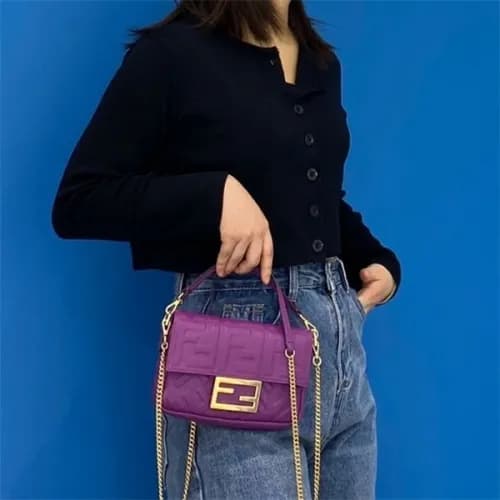 [펜디] Fendi 2020 Women's Leather Shoulder Bag, … - 1