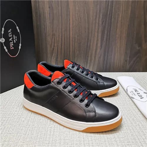 Prada 2021 Men's Leather Sneakers - 프라다 2021 남… - 1