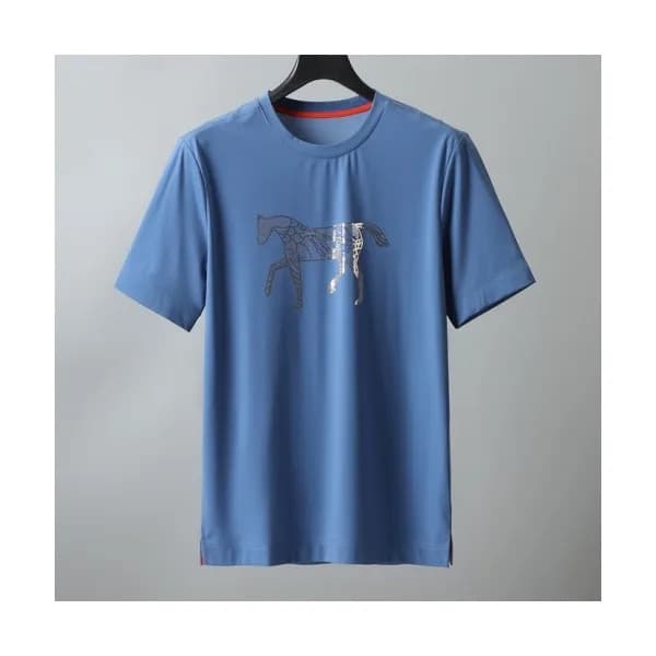 [에르메스]Hermes 2021 Mens Crew-neck Short Sleeved Tsh… - 1