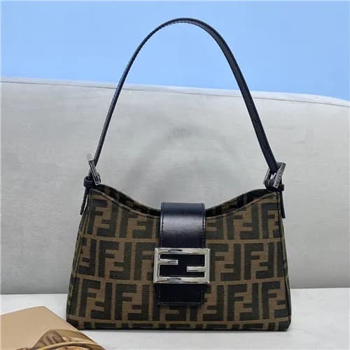 [펜디]Fendi 2021 Women's Fabric Hobo Bag,24cm - … - 1