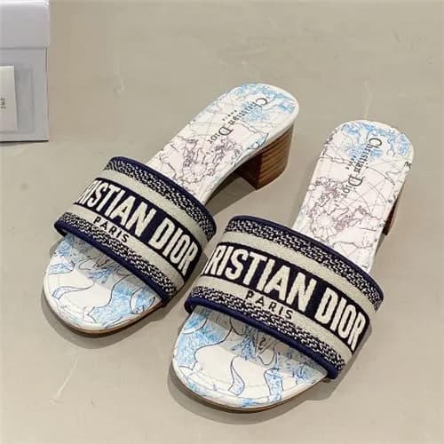 [세련되고 이뻐]Dior 2021 Women's Embroidery Slipper,… - 1