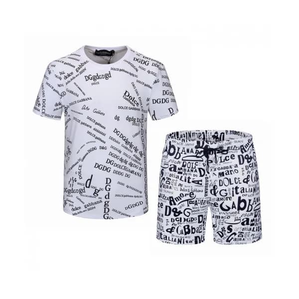 Dolce&Gabbana Mens Casual Training Short Sleeved C… - 1